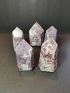 lepidolite Polished Obelisk Tower Sculpture - New Age Realms