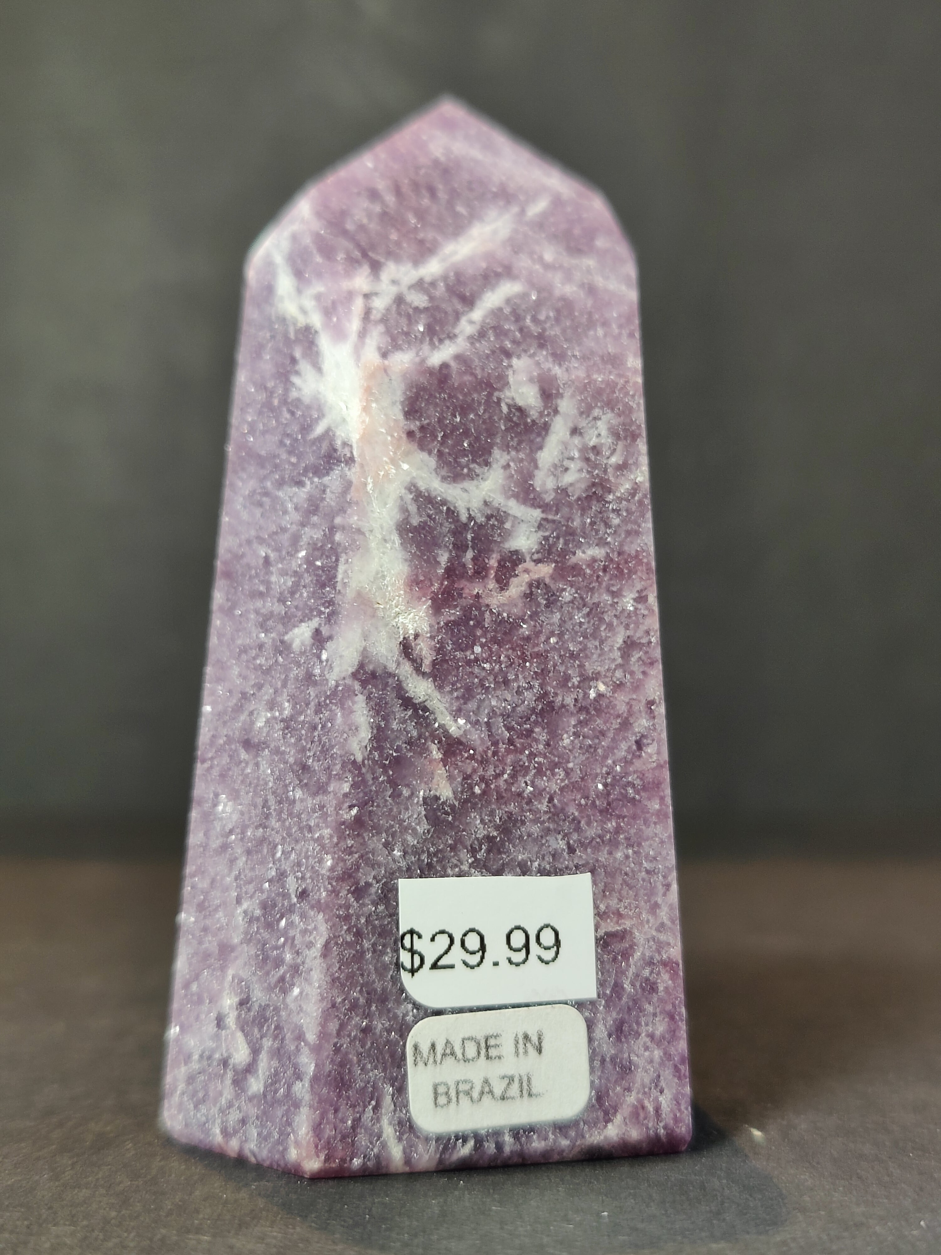 lepidolite Polished Obelisk Tower Sculpture - New Age Realms