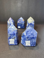 Sodalite Polished Obelisk Tower Sculpture - New Age Realms