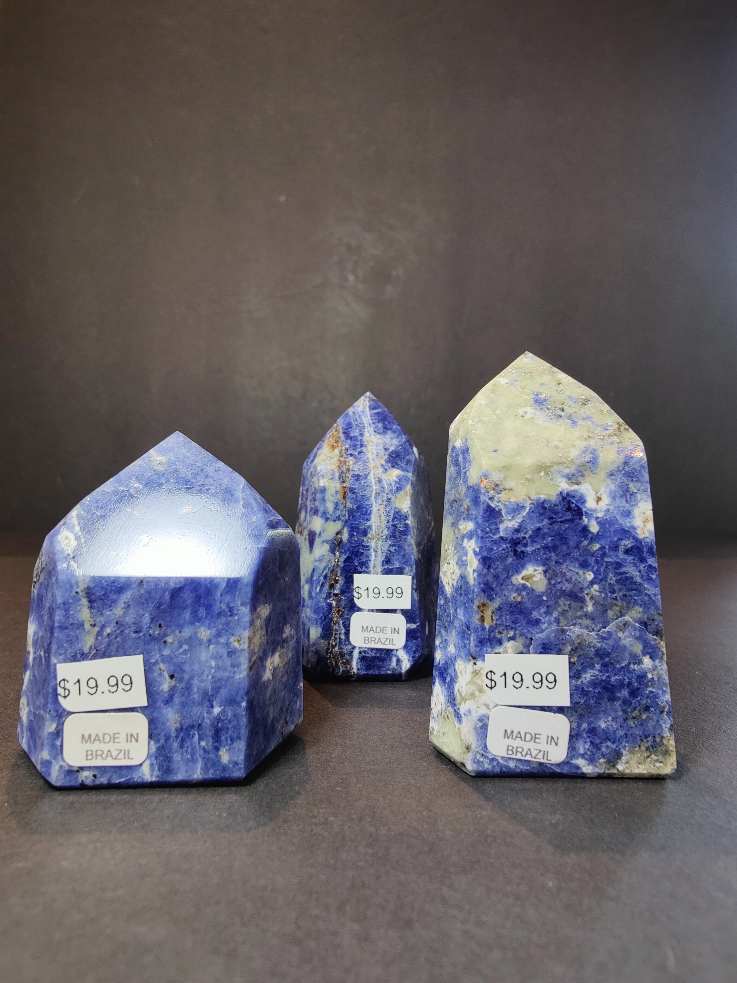 Sodalite Polished Obelisk Tower Sculpture - New Age Realms