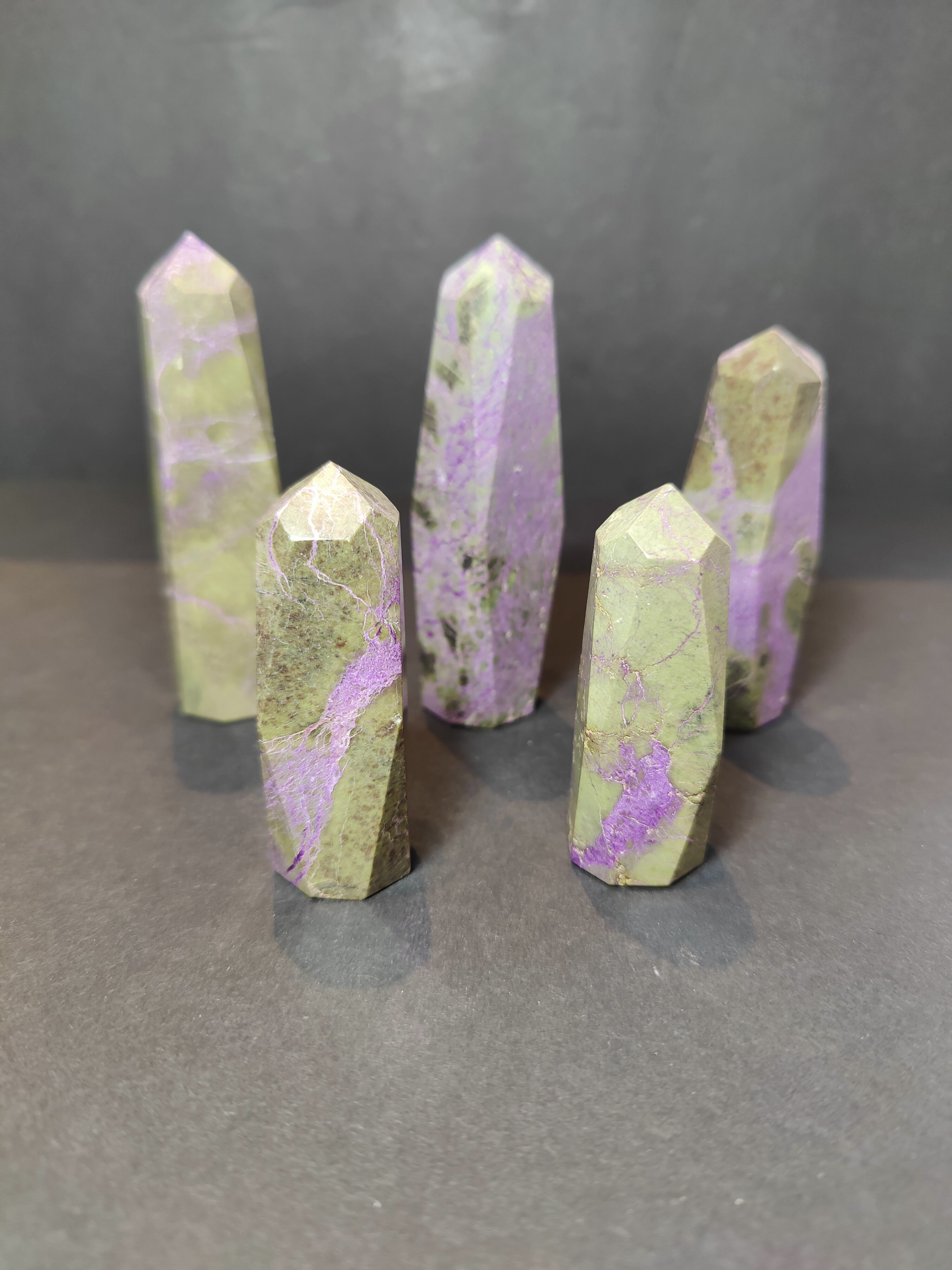 Atlantisite (Stichtite with Serpentine) Polished Tower Sculpture - New Age Realms
