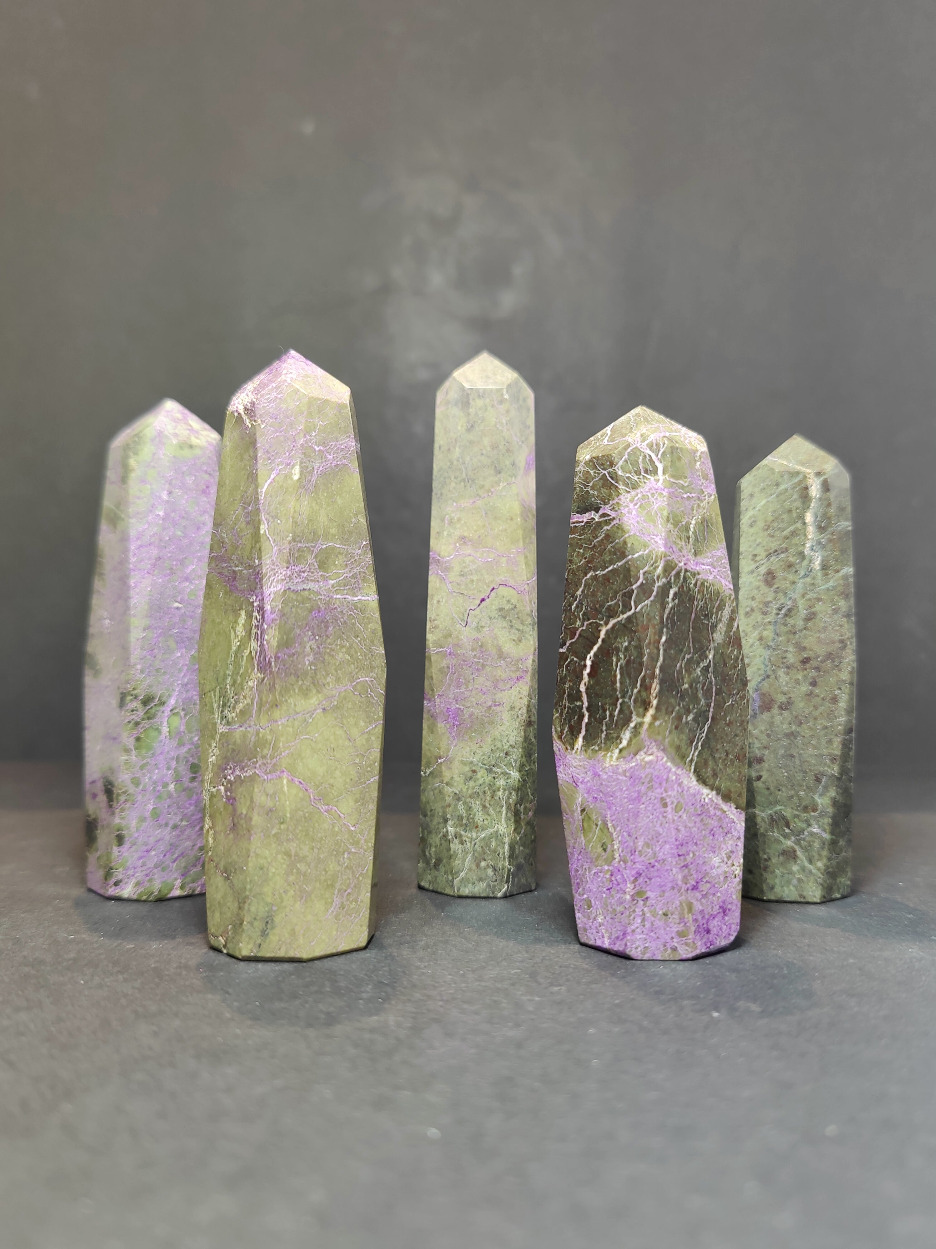 Atlantisite (Stichtite with Serpentine) Polished Tower Sculpture - New Age Realms
