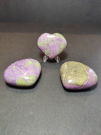 Atlantisite (Stichtite & Serpentine) Polished Heart & Palmstone Sculpture - New Age Realms