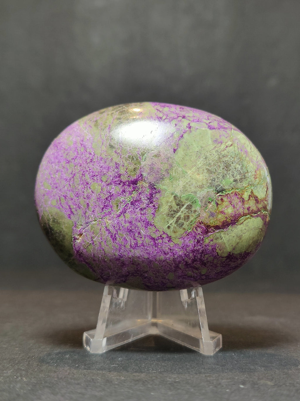 Atlantisite (Stichtite & Serpentine) Polished Heart & Palmstone Sculpture - New Age Realms