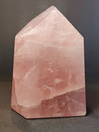 Rose Quartz Polished Obelisk Tower Sculpture - New Age Realms
