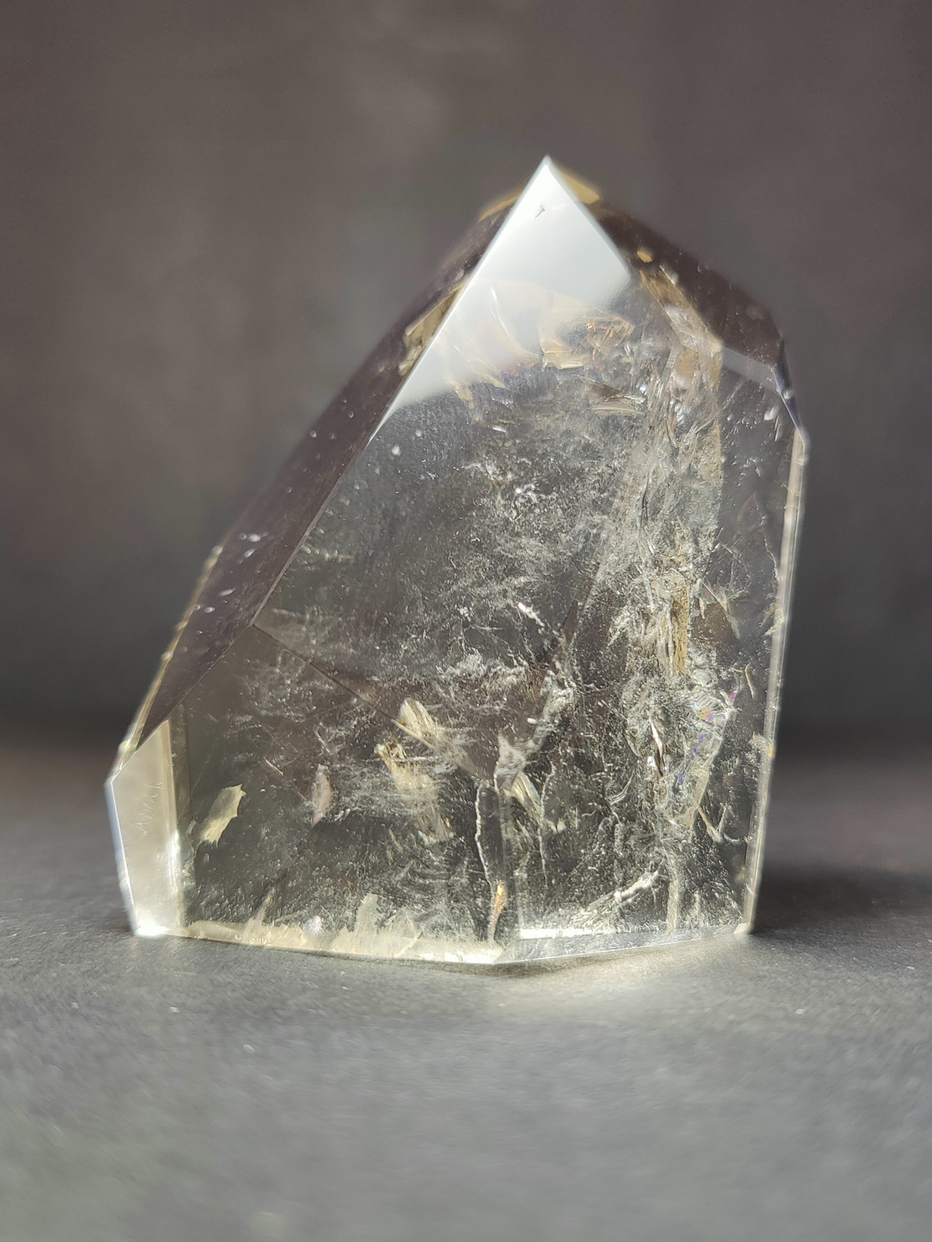 Smoky/Clear Quartz Polished Free Form Sculpture (Extra Quality) - New Age Realms