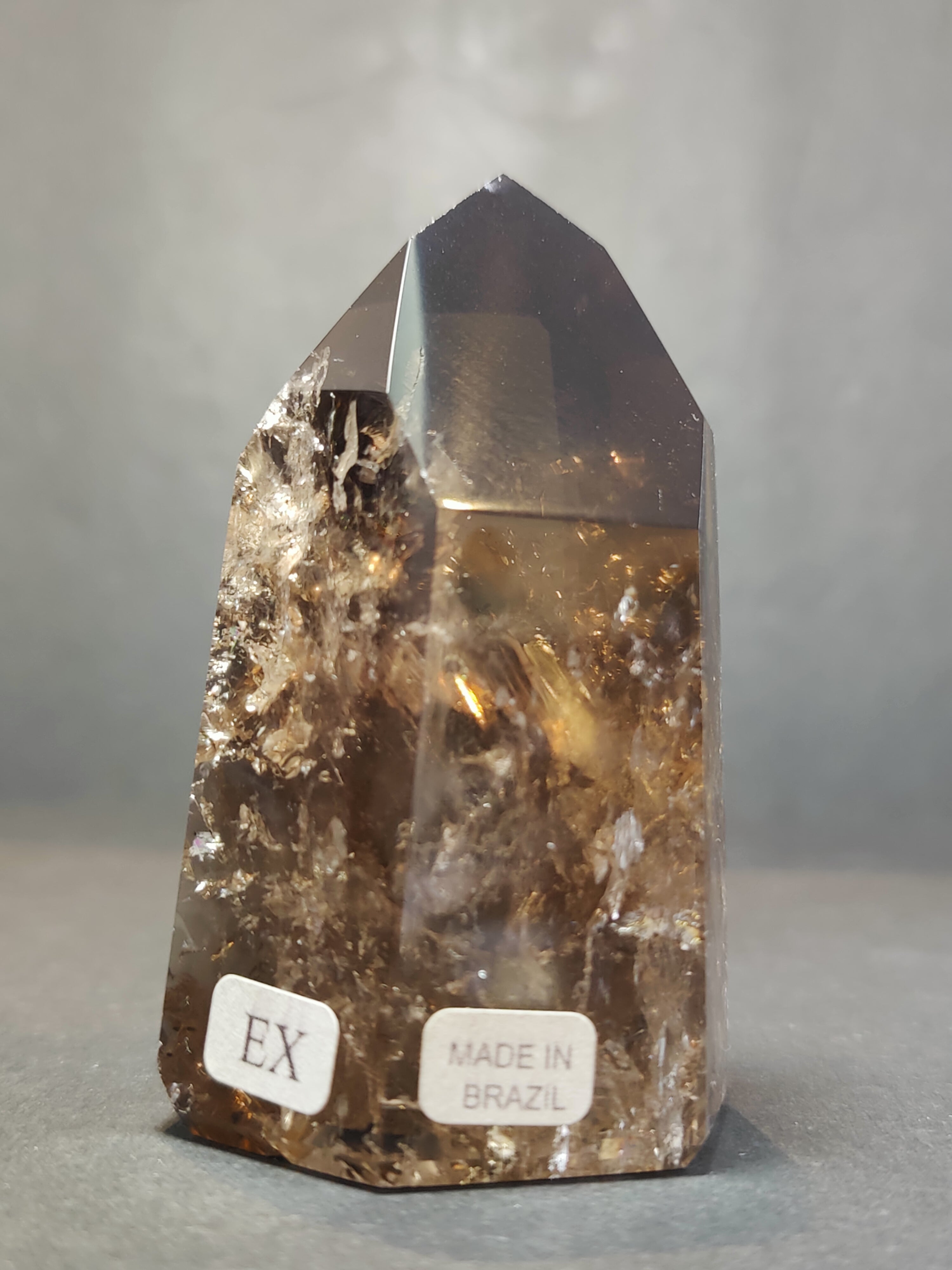 Smoky/Clear Quartz Polished Free Form Sculpture (Extra Quality) - New Age Realms