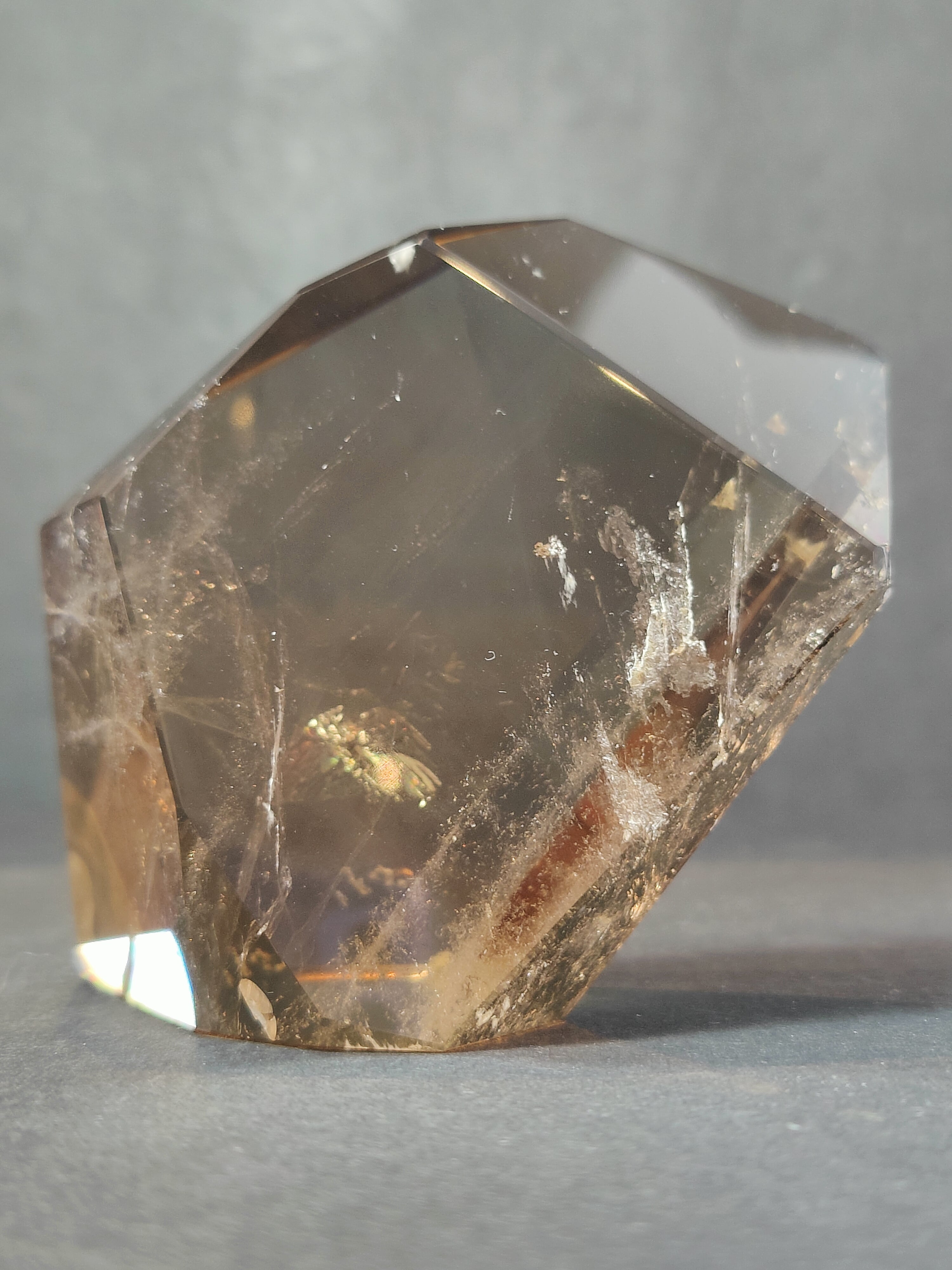 Smoky/Clear Quartz Polished Free Form Sculpture (Extra Quality) - New Age Realms
