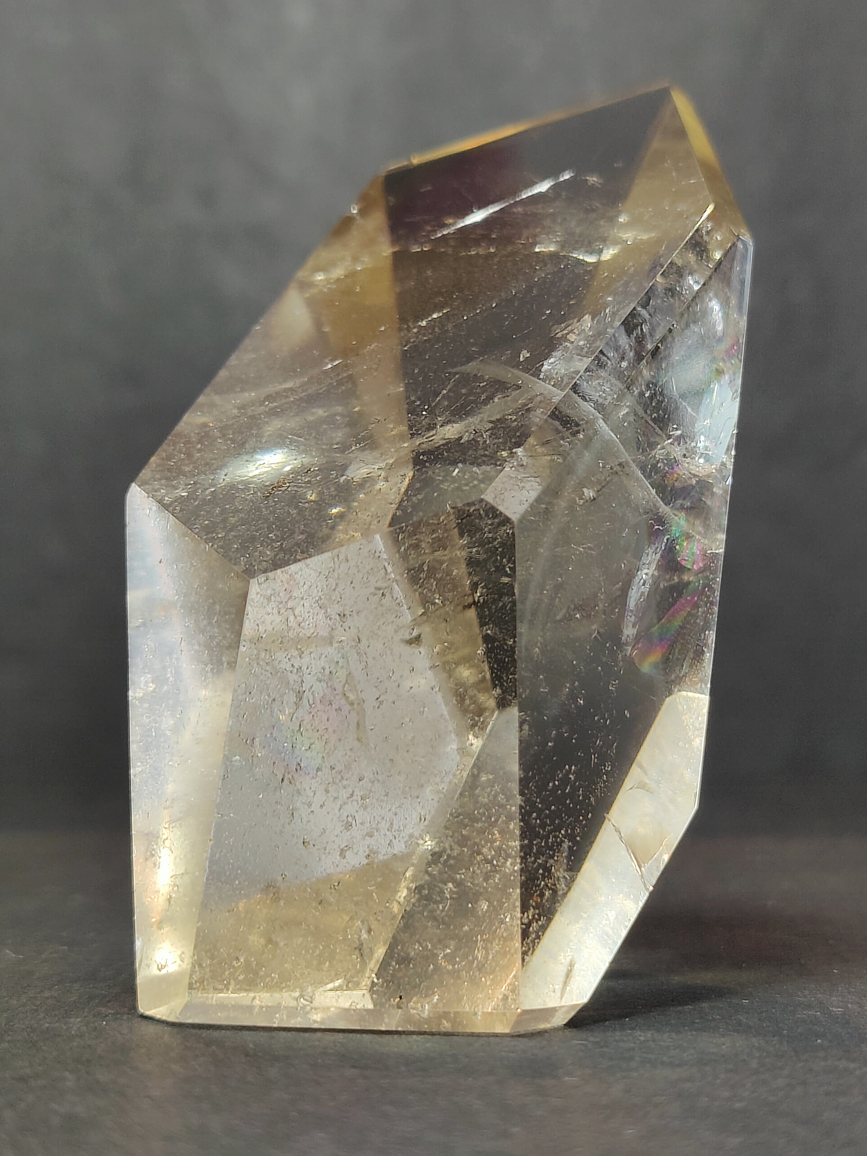 Smoky/Clear Quartz Polished Free Form Sculpture (Extra Quality) - New Age Realms