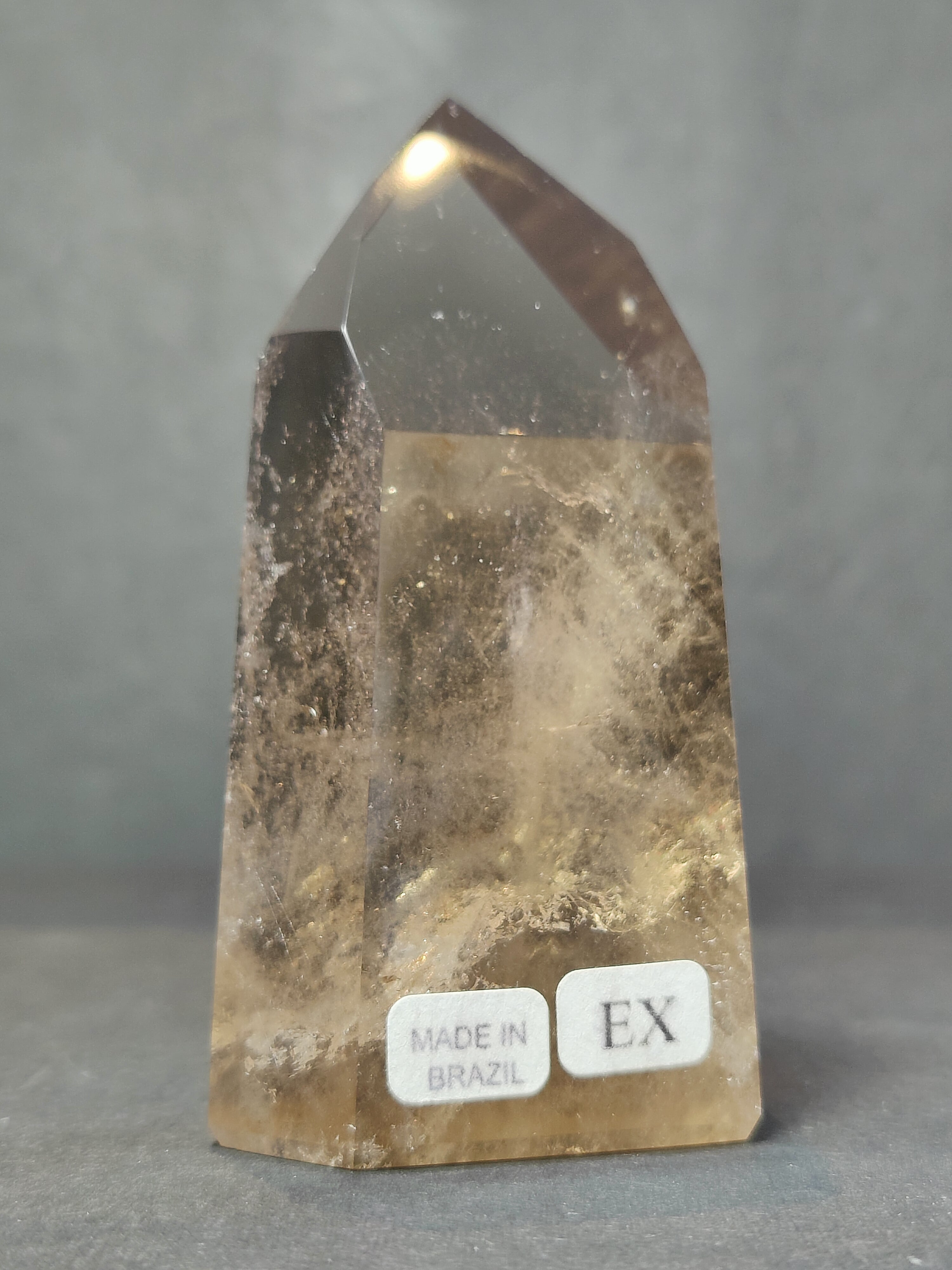 Smoky/Clear Quartz Polished Free Form Sculpture (Extra Quality) - New Age Realms