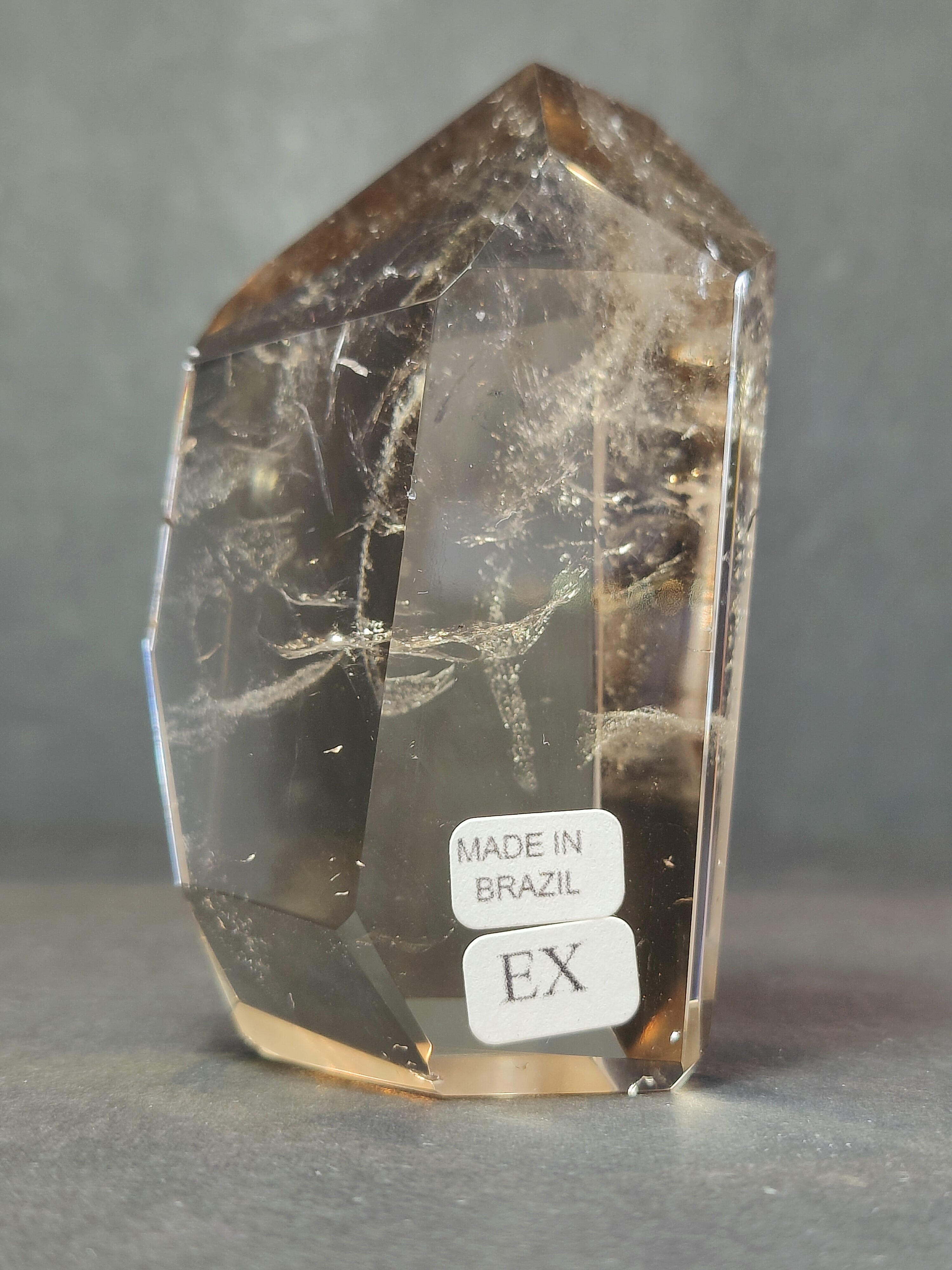 Smoky/Clear Quartz Polished Free Form Sculpture (Extra Quality) - New Age Realms