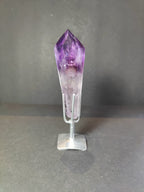 Amethyst Polished Scepter Wand on Metal Stand - New Age Realms