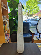 Clear Quartz Polished Obelisk Sculpture 3.35kg 20.5" - New Age Realms