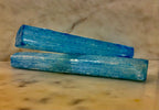 Blue Selenite Charging Stick (6”) – Dyed Raw Crystal Wand for Energy Cleansing, Protection & Spiritual Clarity - New Age Realms