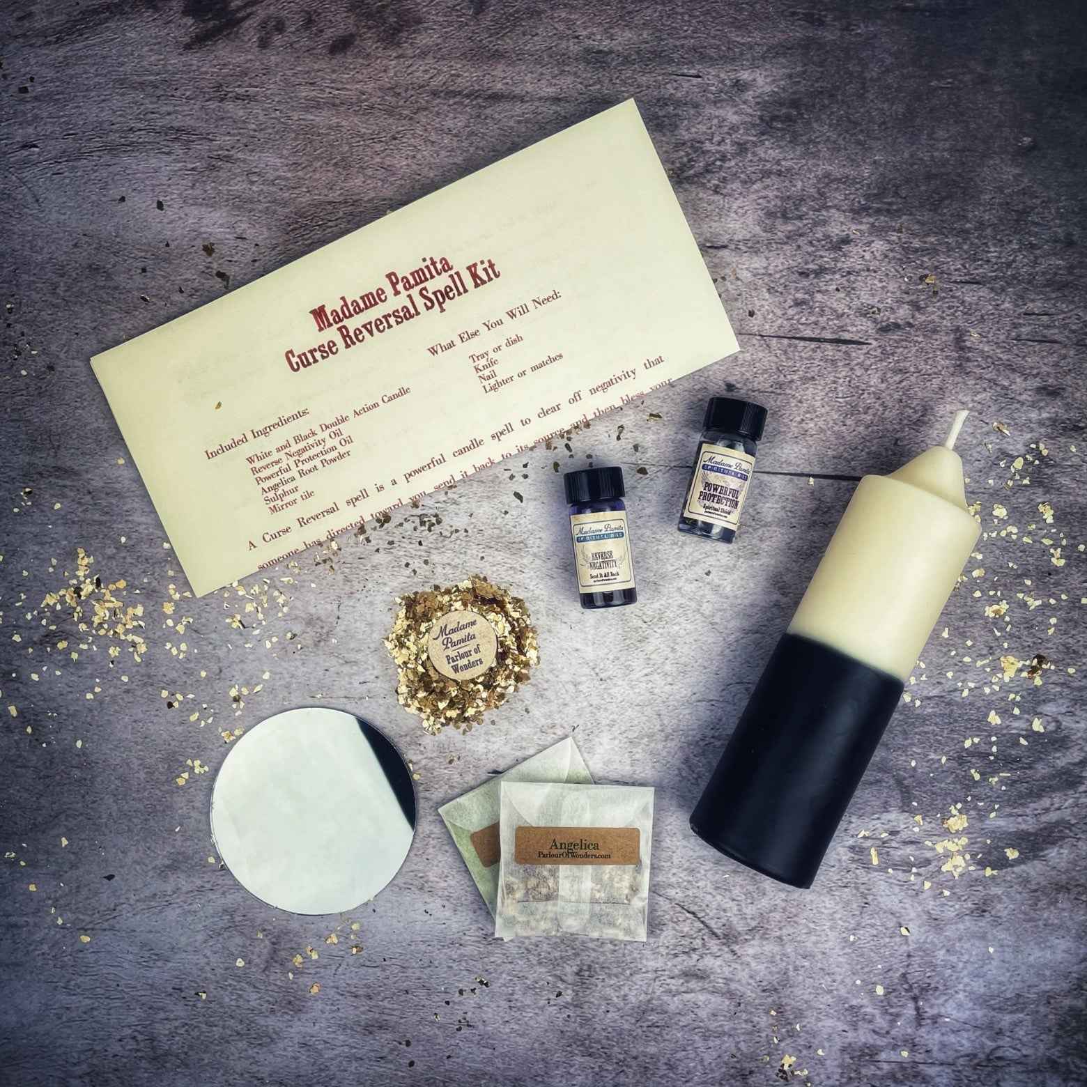 Curse Reversal Candle Spell Kit - Break Curses & Send Negativity Back