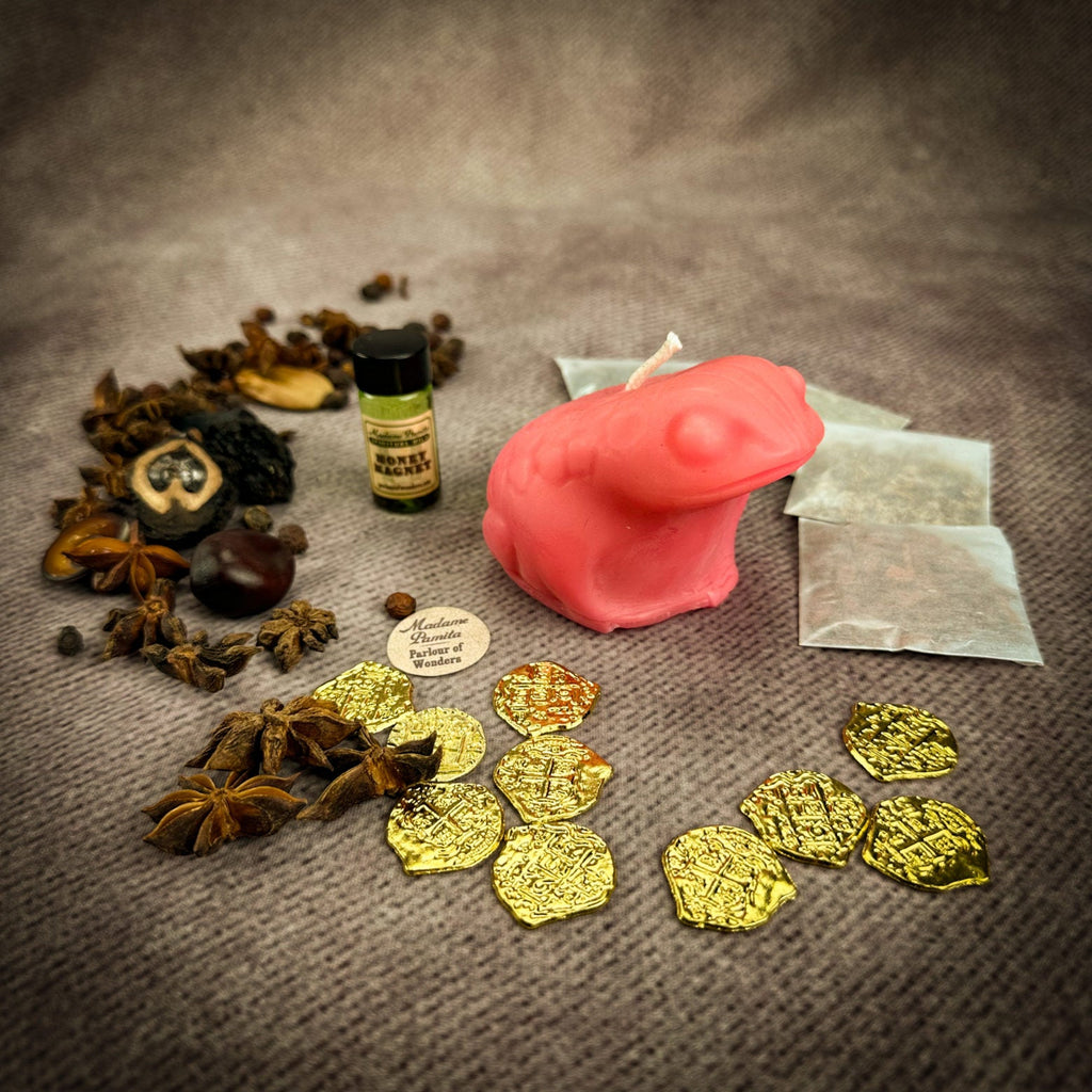 Lucky Money Frog Candle Ritual Kit - Abundance & Prosperity