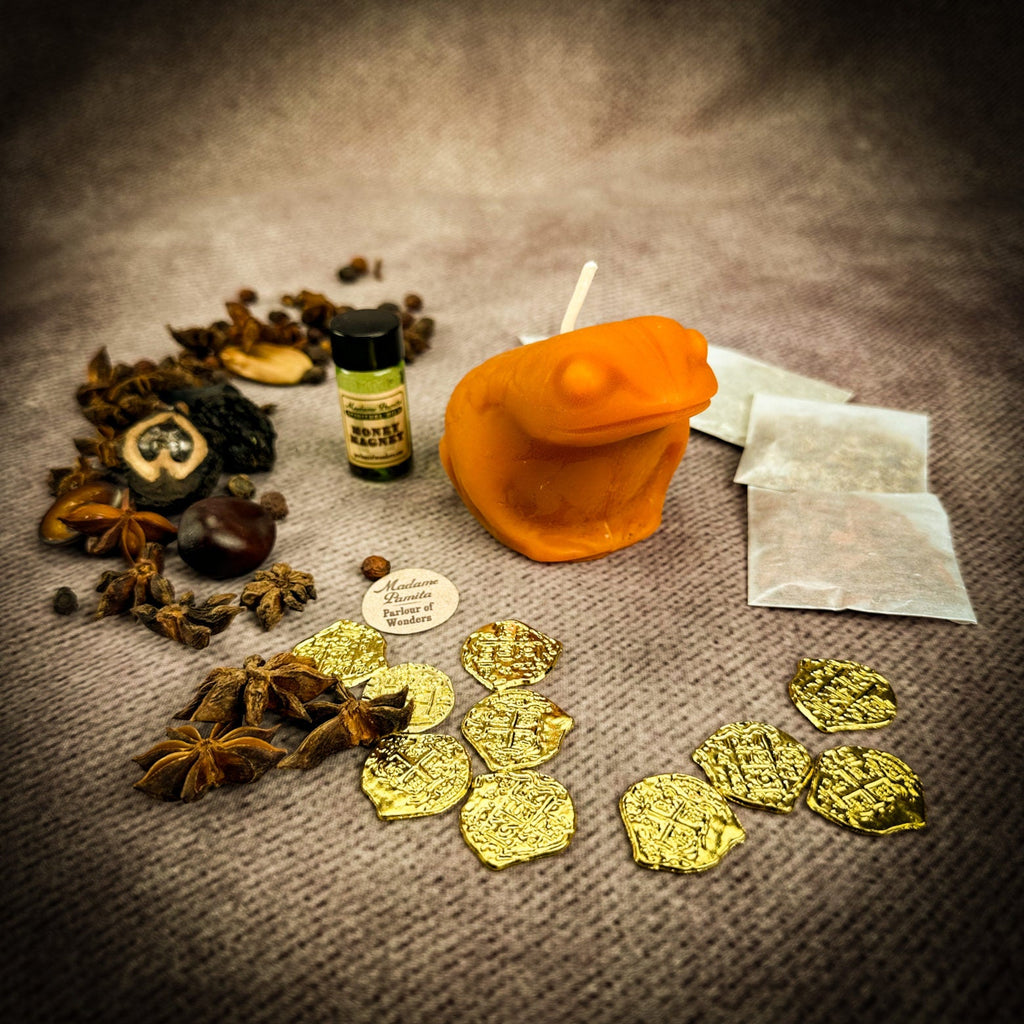 Lucky Money Frog Candle Ritual Kit - Abundance & Prosperity