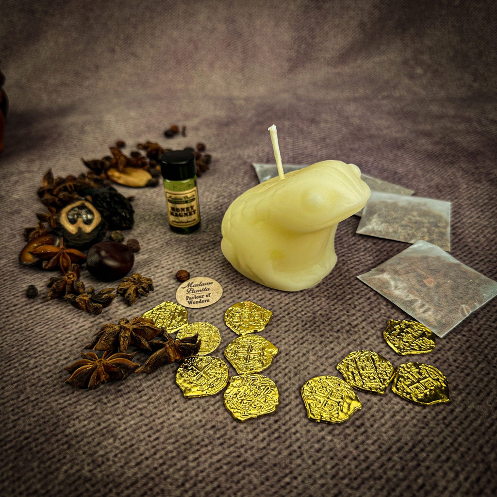 Lucky Money Frog Candle Ritual Kit - Abundance & Prosperity