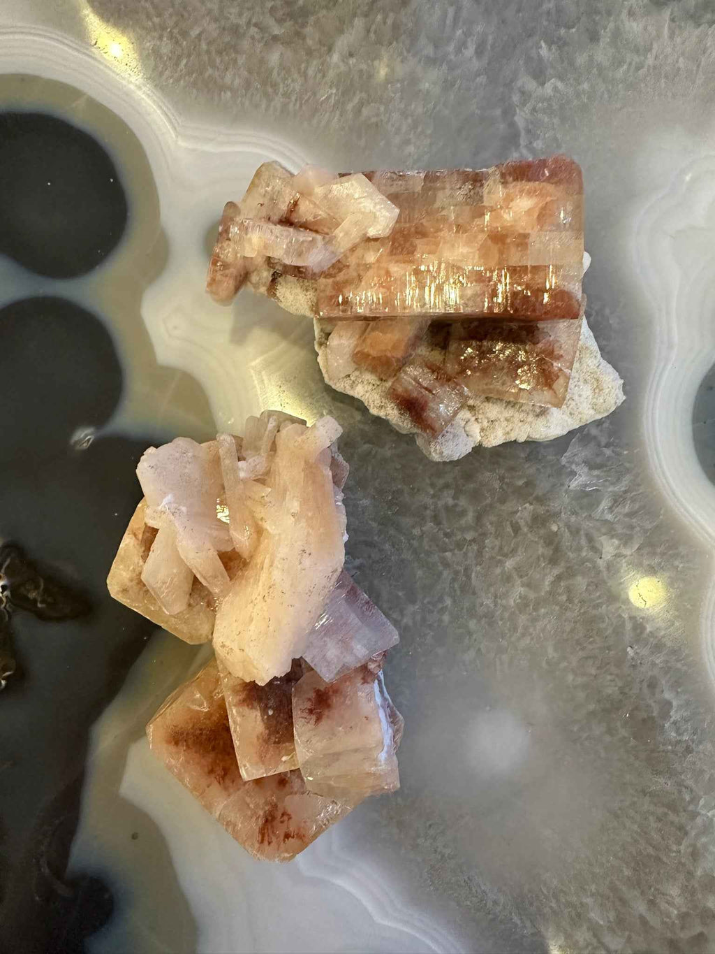 Red Apophyllite Cube on Matrix (Lg)