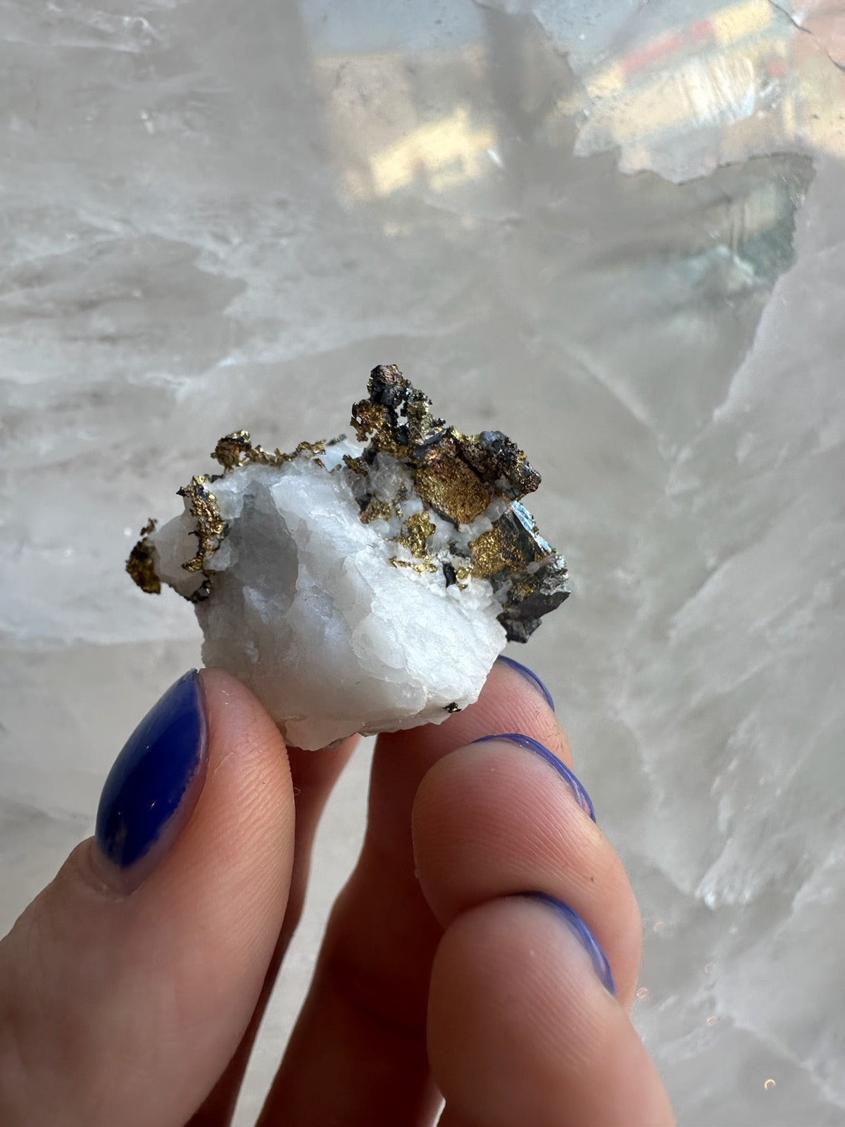 Crystalline Gold with Arsenopyrite on Quartz Sierra Co., Alleghany, California - New Age Realms