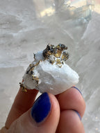 Crystalline Gold with Arsenopyrite on Quartz Sierra Co., Alleghany, California - New Age Realms