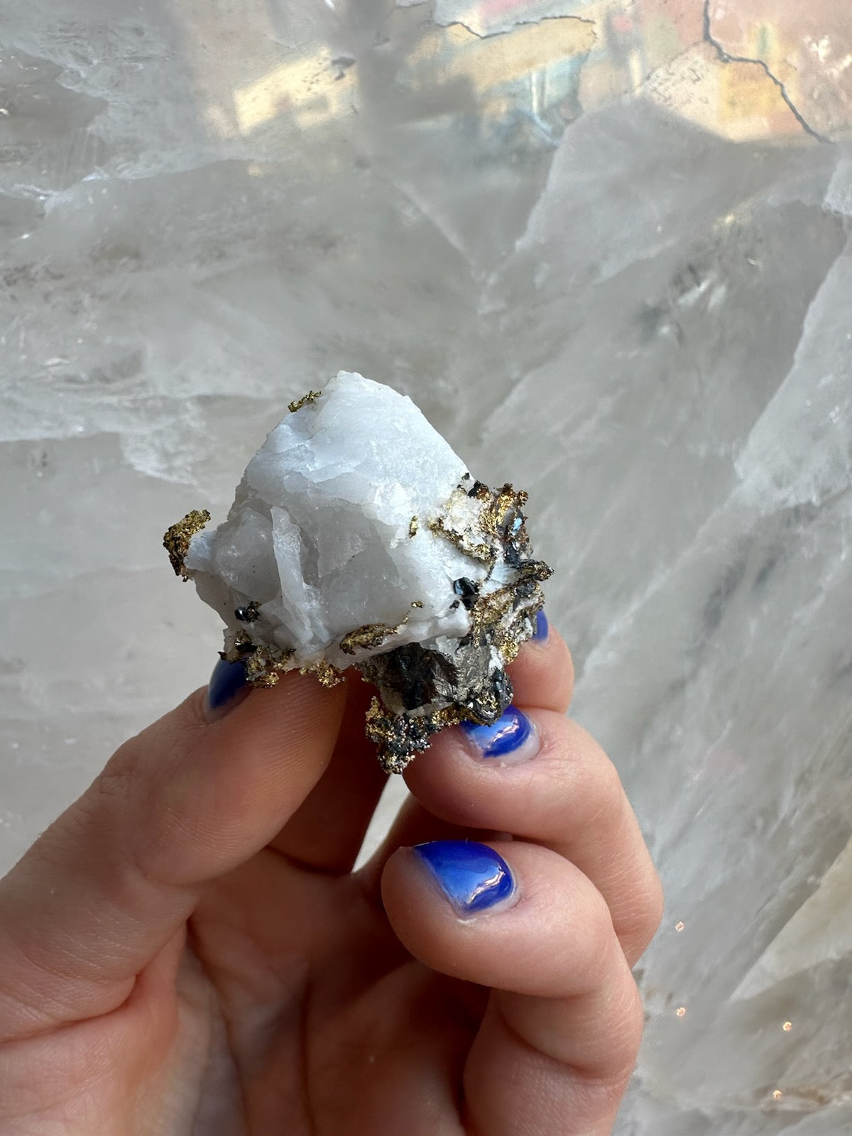 Crystalline Gold with Arsenopyrite on Quartz Sierra Co., Alleghany, California - New Age Realms