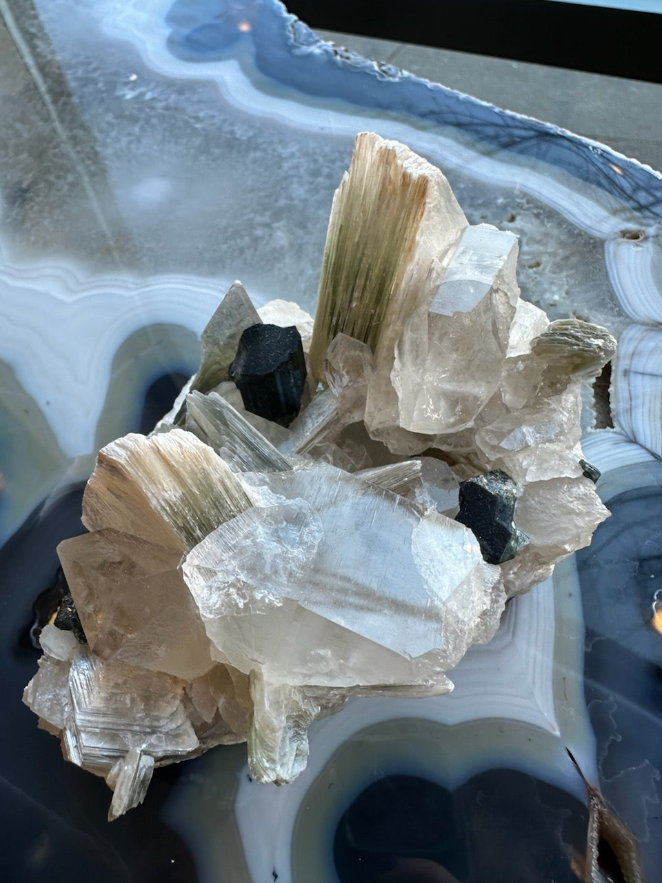 Blue Indicolite Tourmaline on Matrix from Nuristan, Afghanistan - New Age Realms