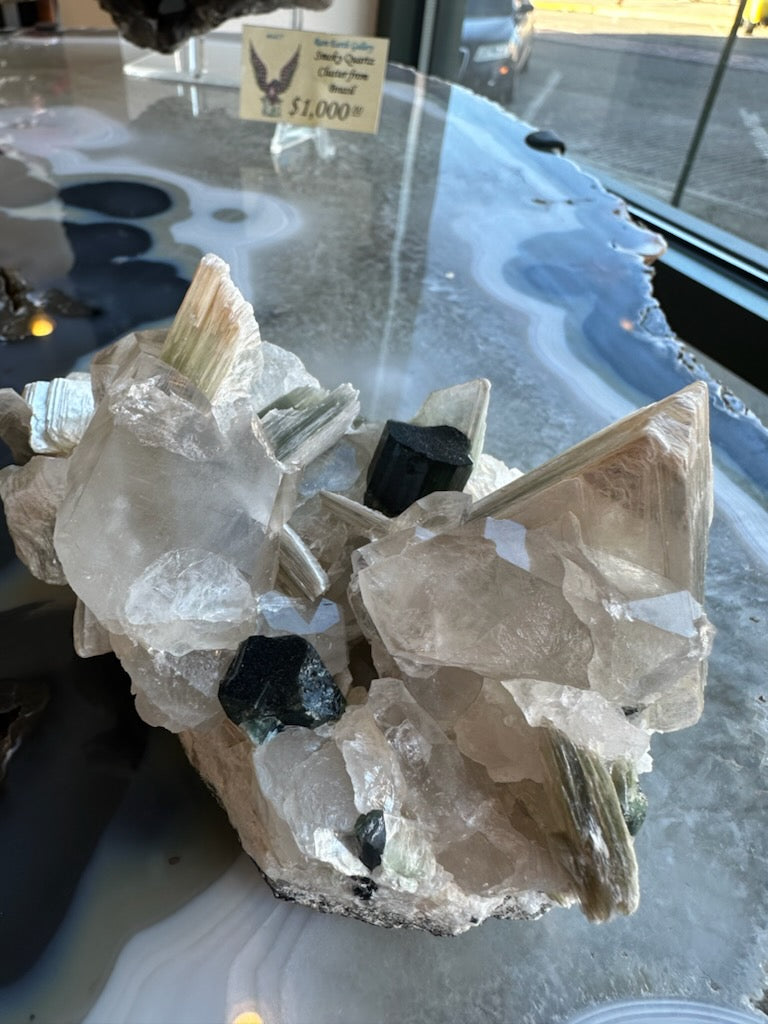 Blue Indicolite Tourmaline on Matrix from Nuristan, Afghanistan - New Age Realms