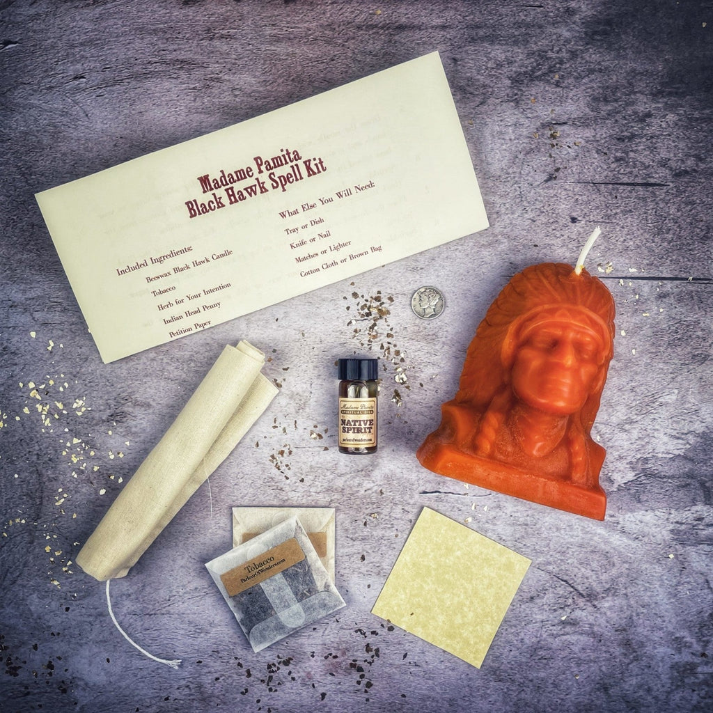 Black Hawk Justice Candle Ritual Kit - Spirit Guide & Social Justice