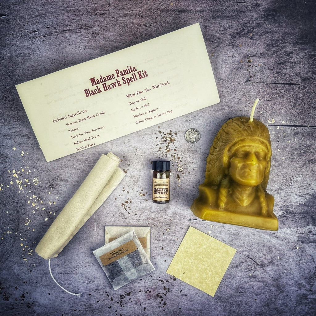 Black Hawk Justice Candle Ritual Kit - Spirit Guide & Social Justice