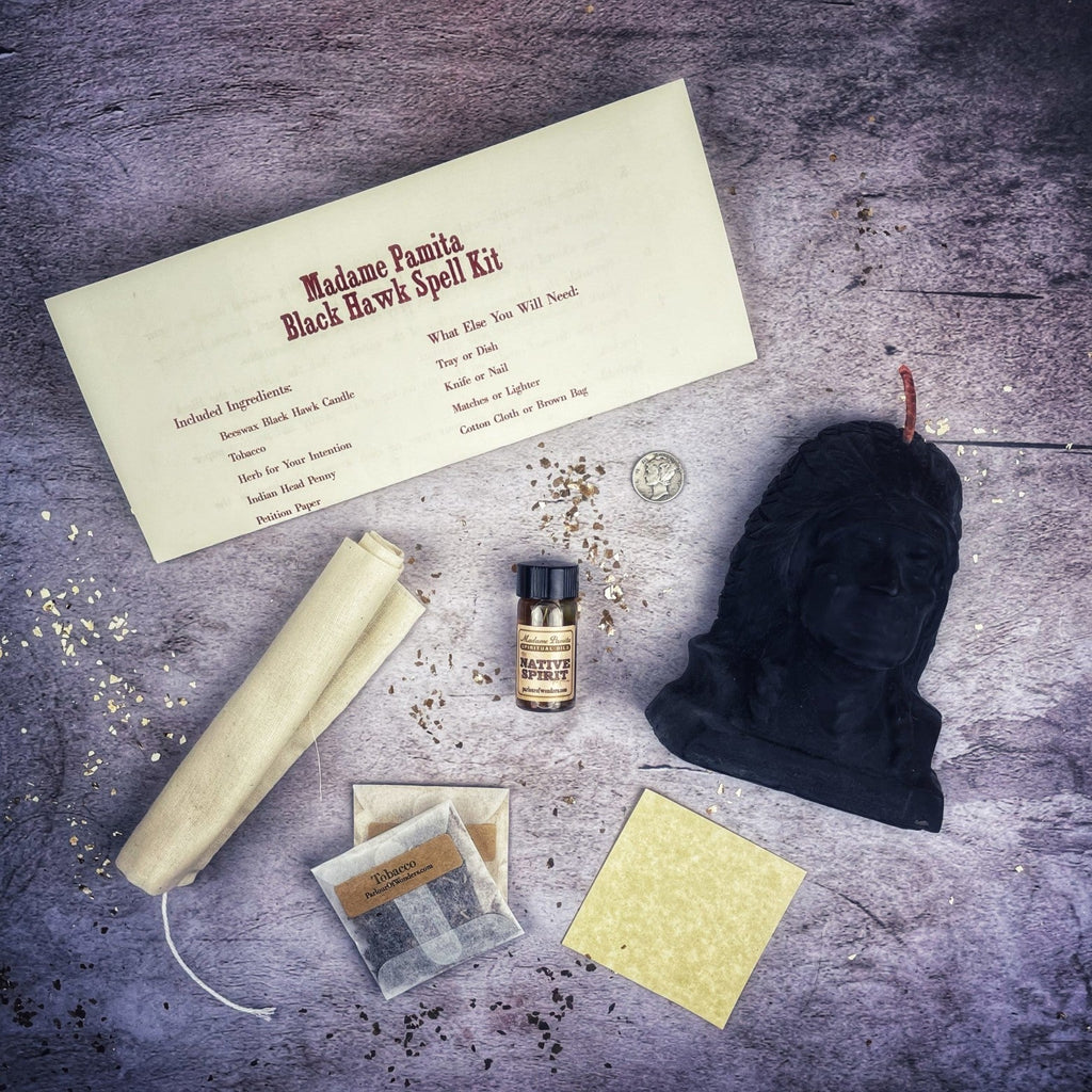 Black Hawk Justice Candle Ritual Kit - Spirit Guide & Social Justice