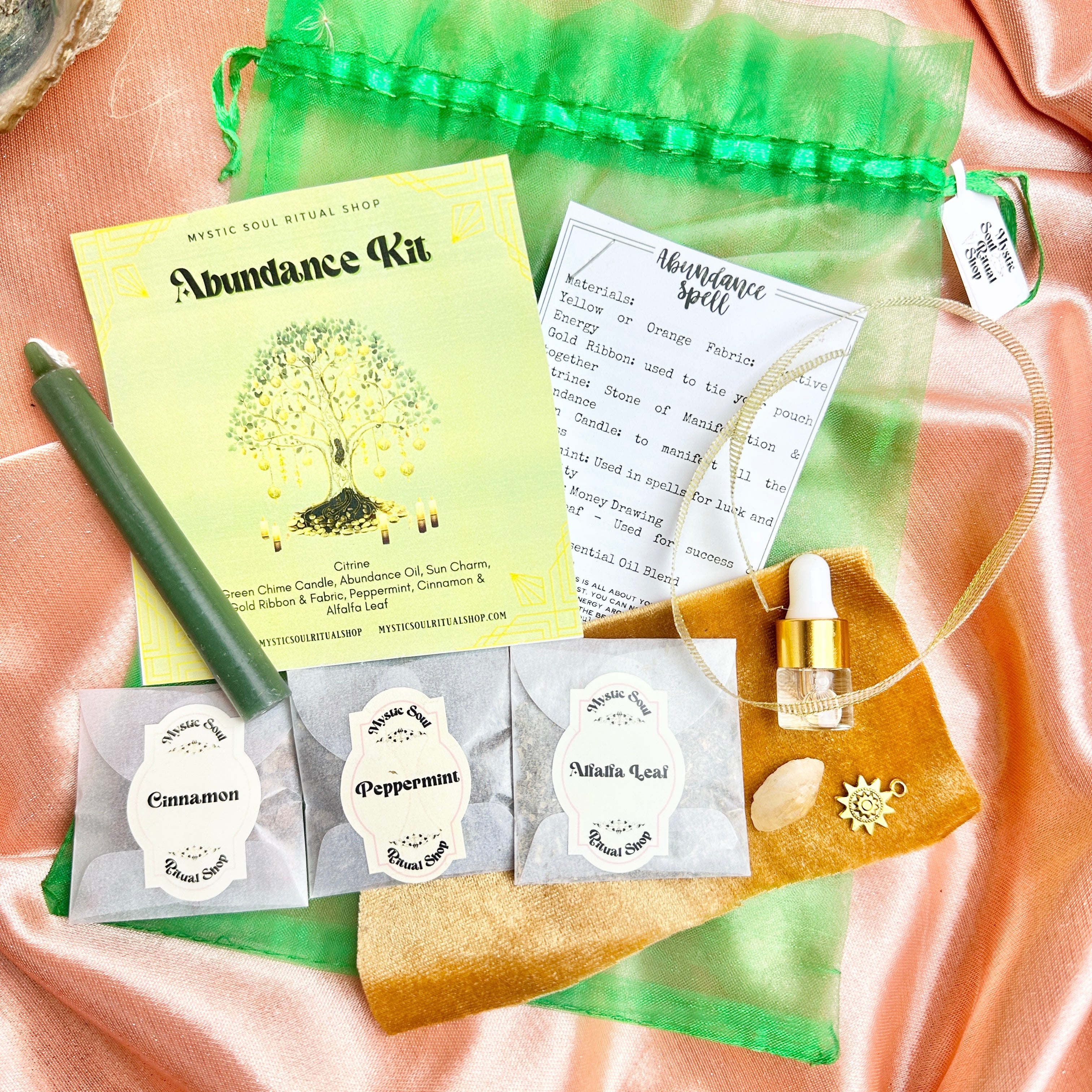 Ritual Kit Abundance Prosperity Money - New Age Realms