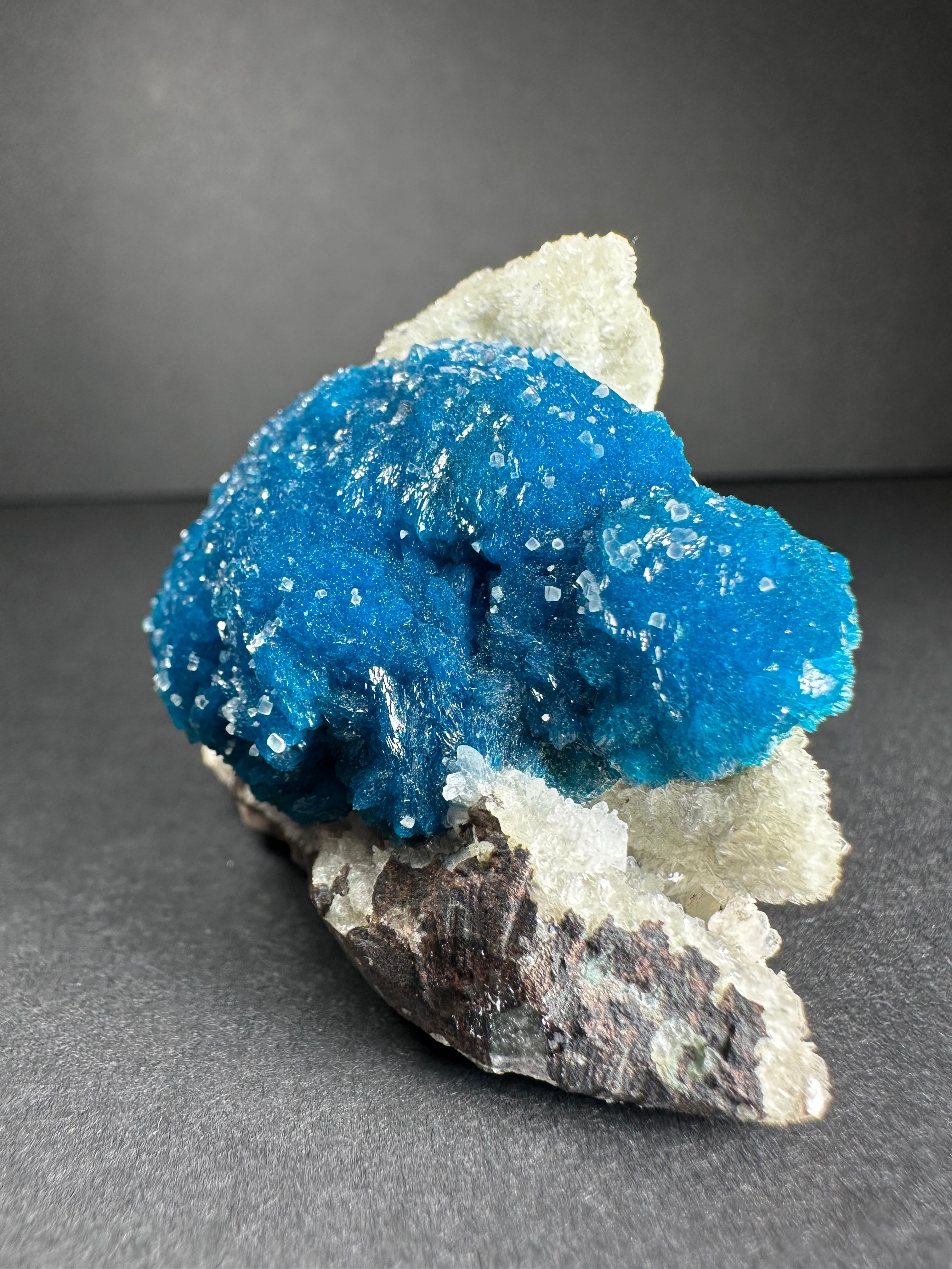 Cavansite with Stilbite on Matrix from Pune, Maharashtra, India - New Age Realms