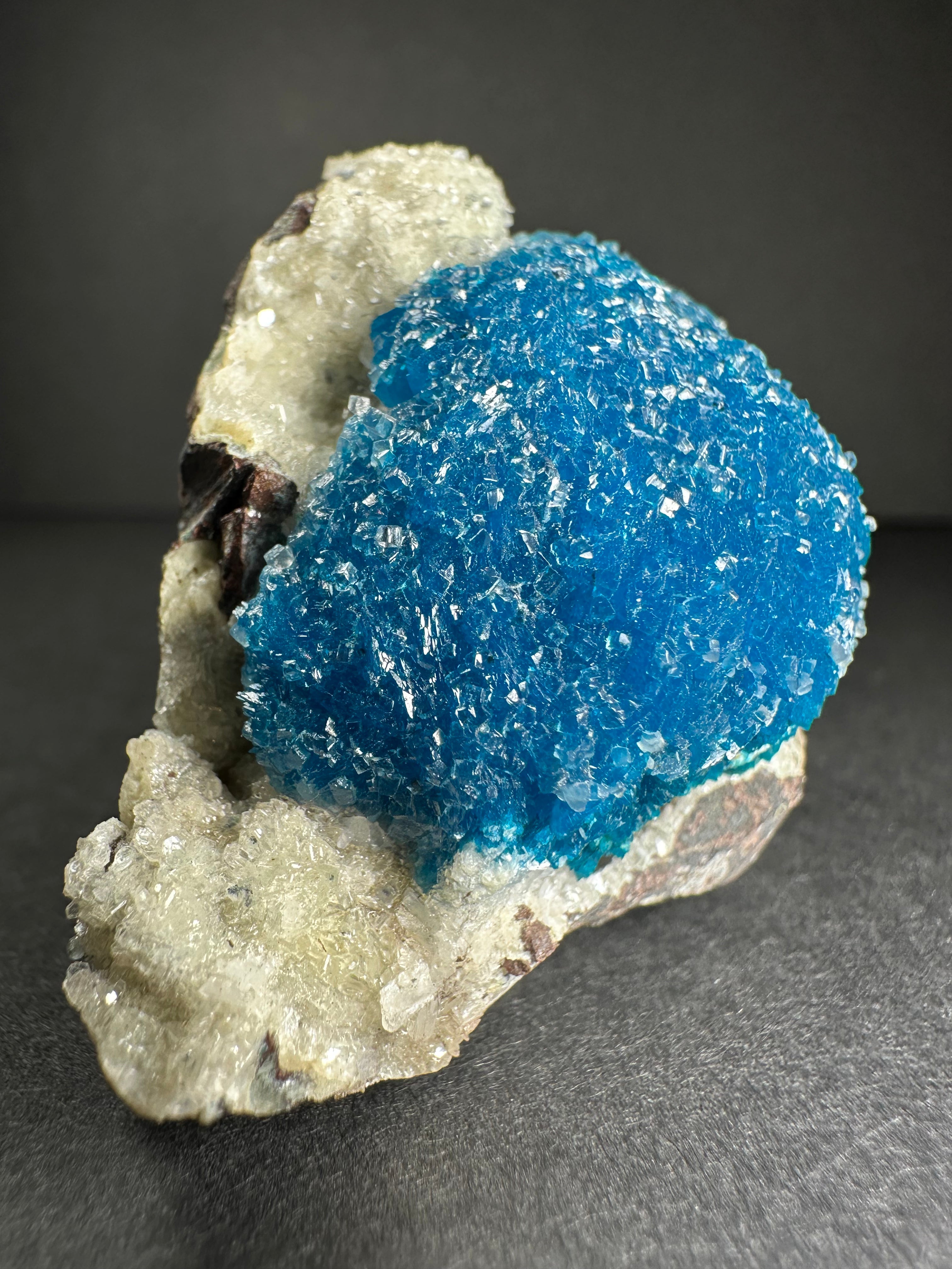 Cavansite with Stilbite on Matrix from Pune, Maharashtra, India - New Age Realms