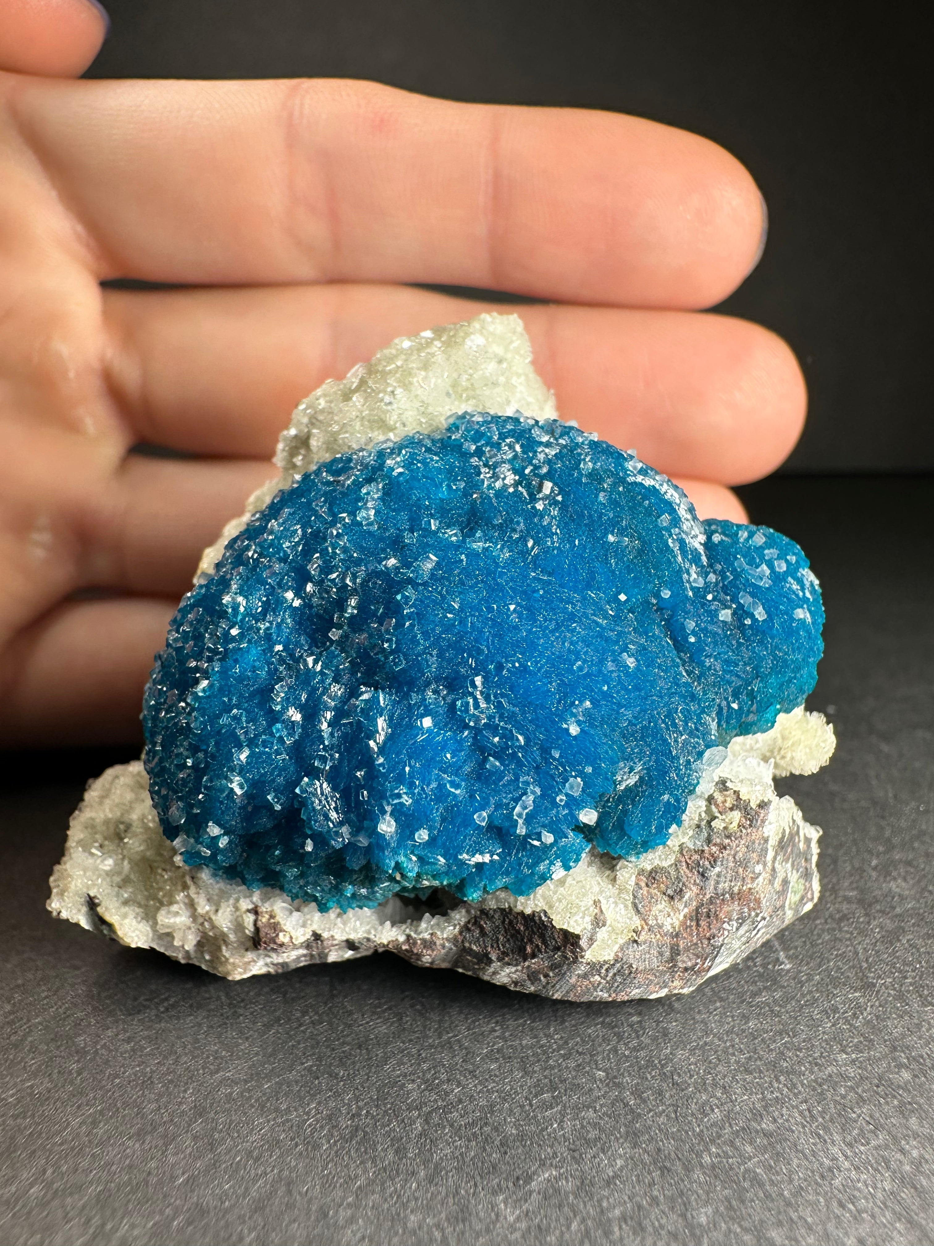 Cavansite with Stilbite on Matrix from Pune, Maharashtra, India - New Age Realms