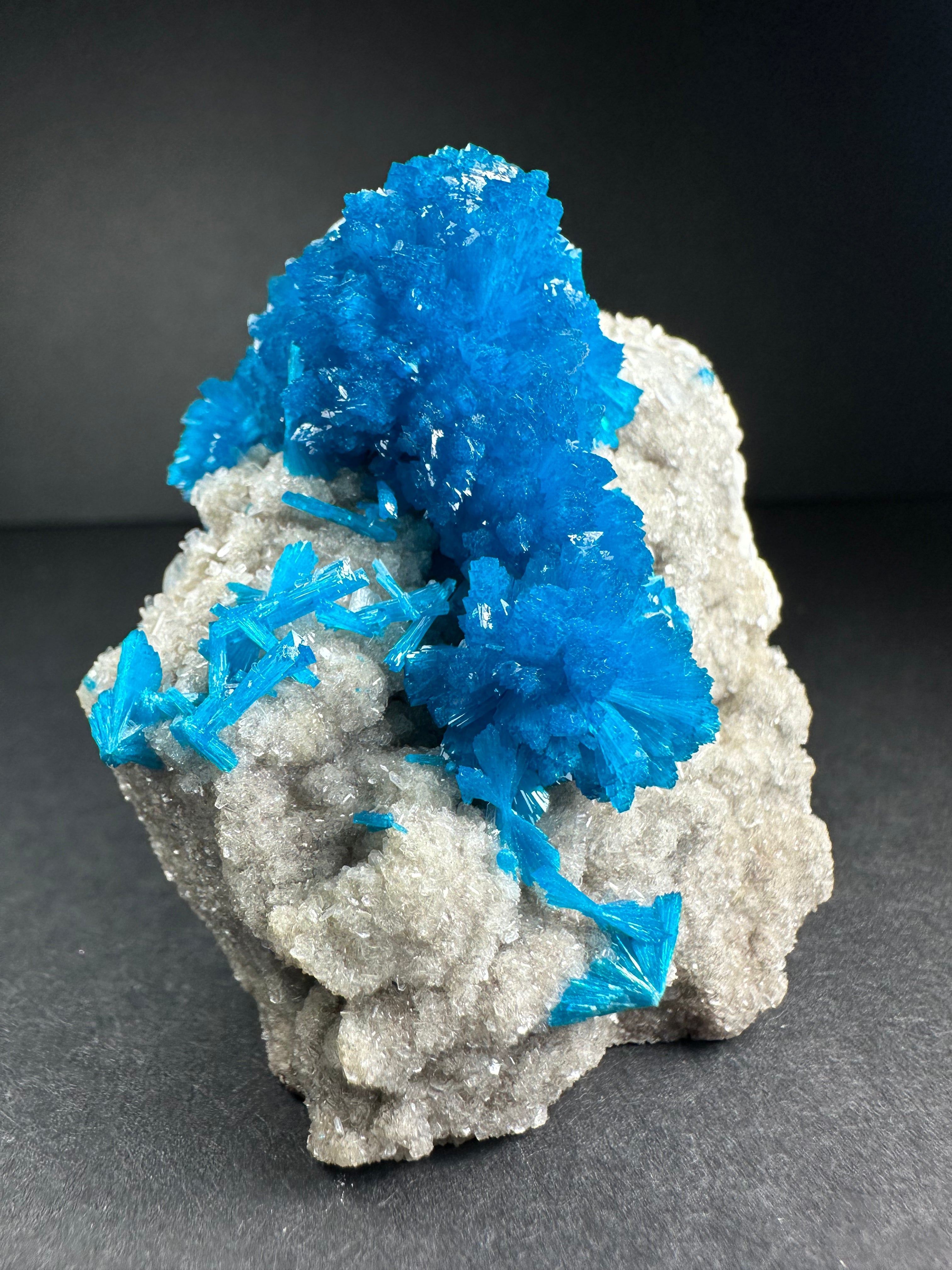 Cavansite with Stilbite on Matrix from Pune, Maharashtra, India - New Age Realms