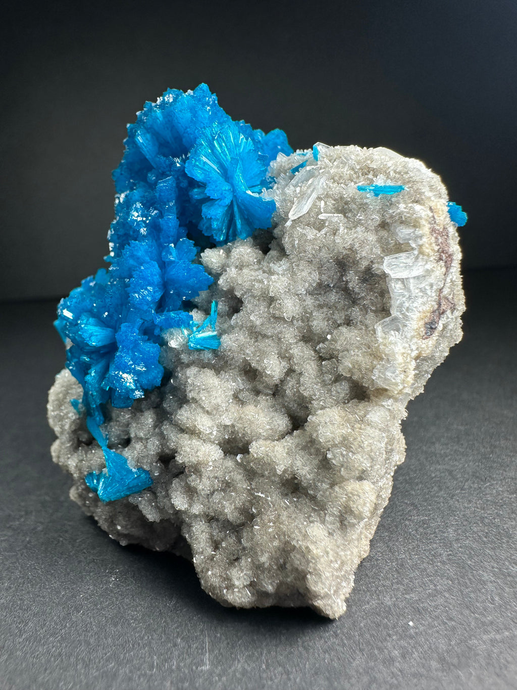 Cavansite with Stilbite on Matrix from Pune, Maharashtra, India - New Age Realms