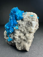 Cavansite with Stilbite on Matrix from Pune, Maharashtra, India - New Age Realms