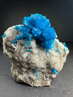 Cavansite with Stilbite on Matrix from Pune, Maharashtra, India - New Age Realms