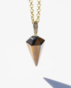 Tiger's Eye Crystal Pendulum Necklace - New Age Realms
