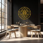 Sacred Geometry Metal Wall Art