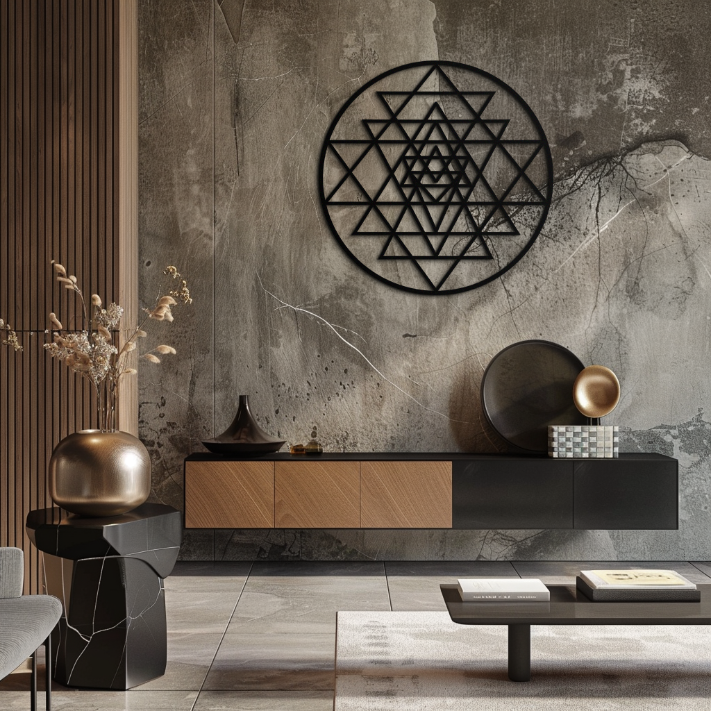 Sacred Geometry Metal Wall Art