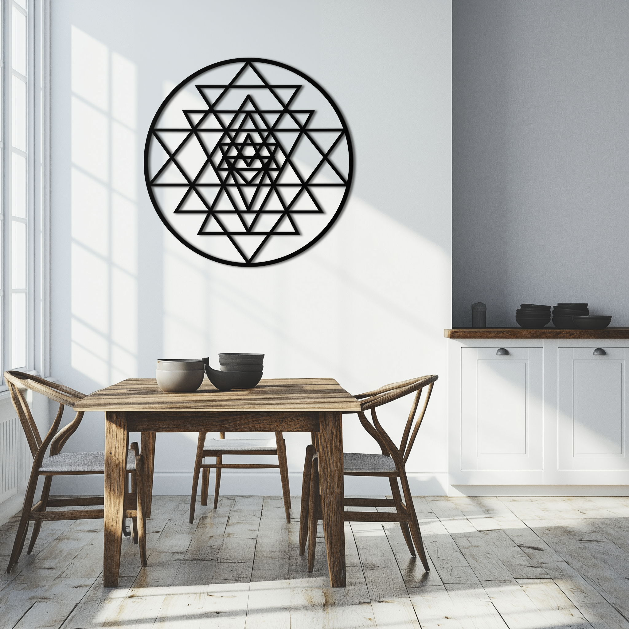 Sacred Geometry Metal Wall Art