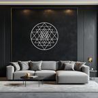 Sacred Geometry Metal Wall Art