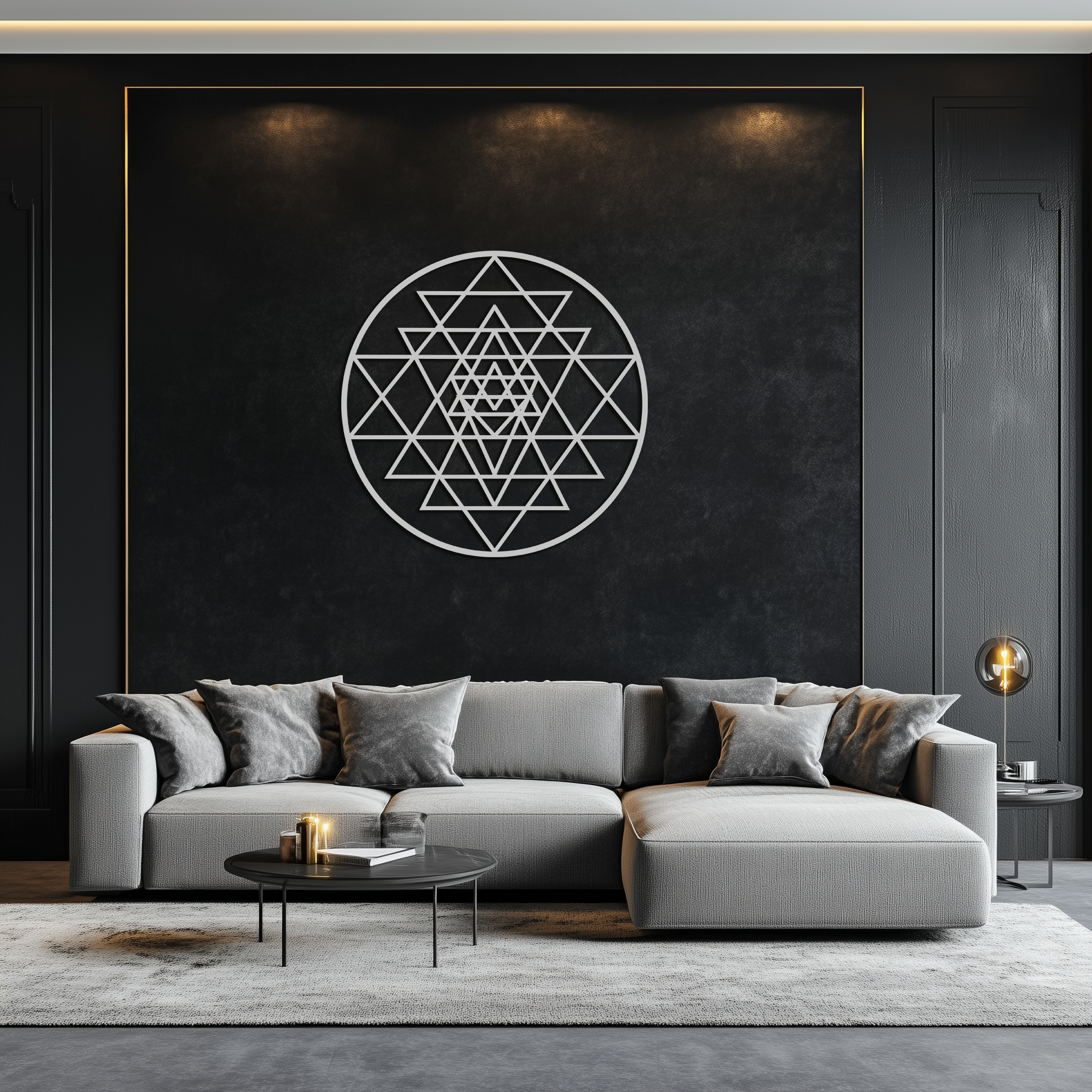 Sacred Geometry Metal Wall Art