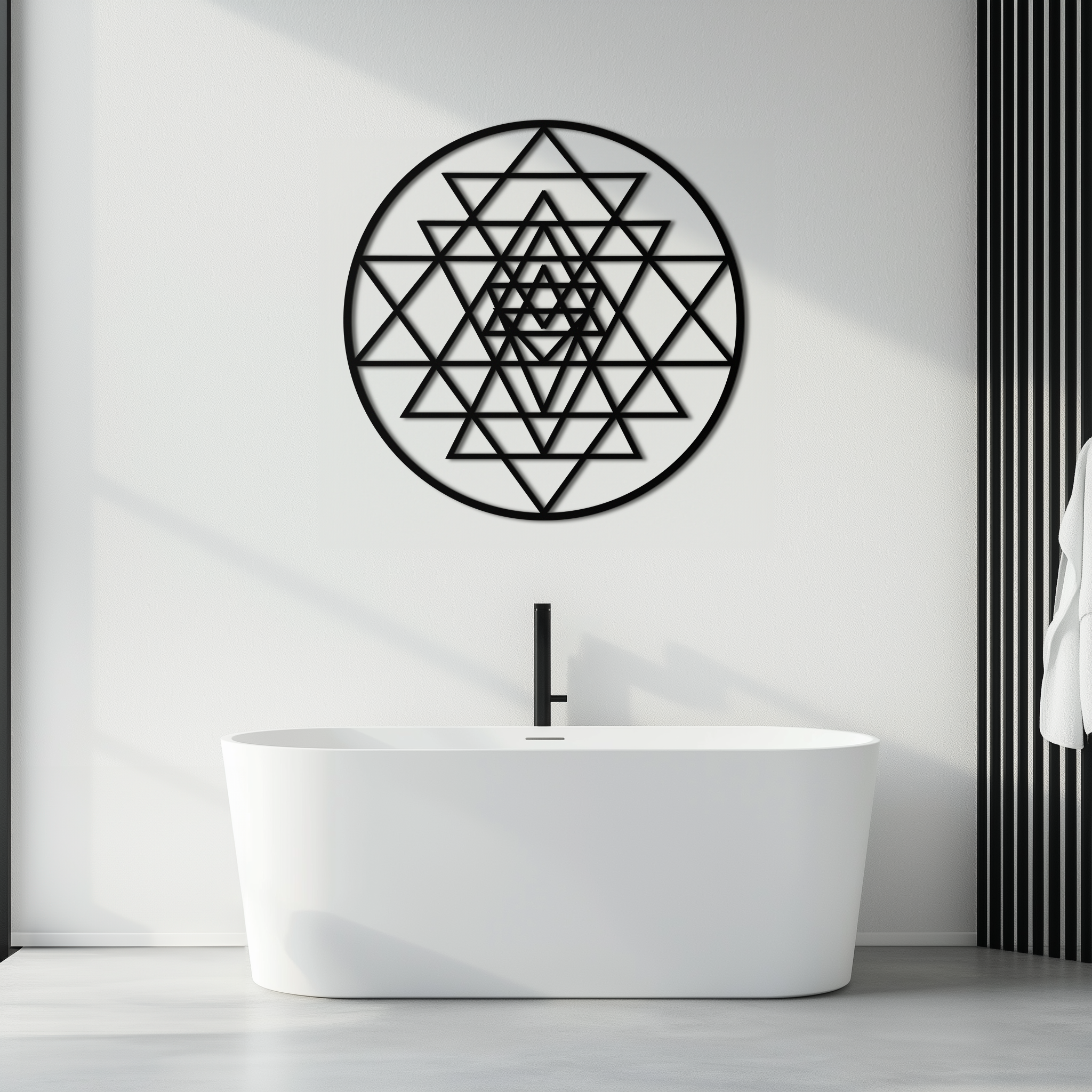 Sacred Geometry Metal Wall Art
