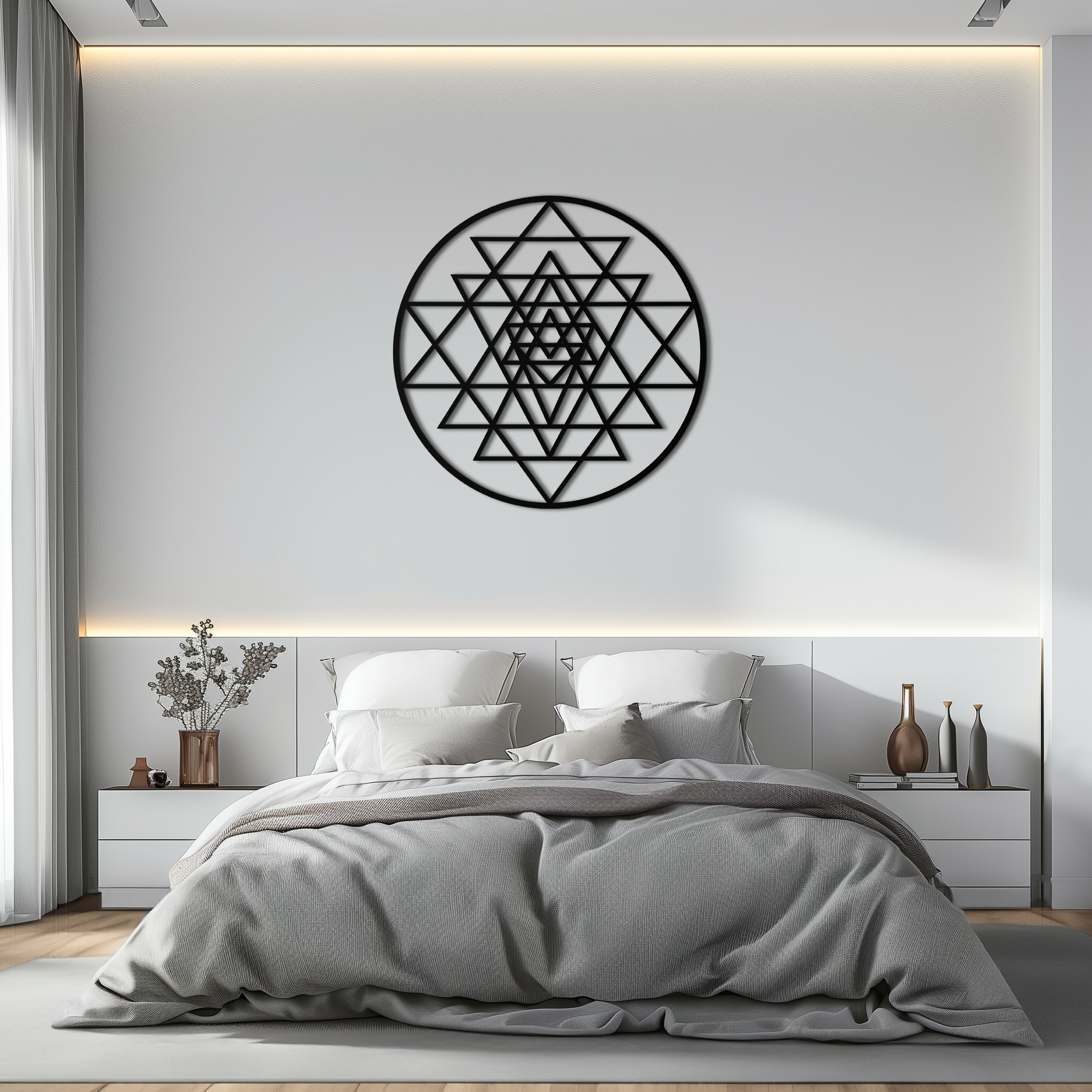 Sacred Geometry Metal Wall Art