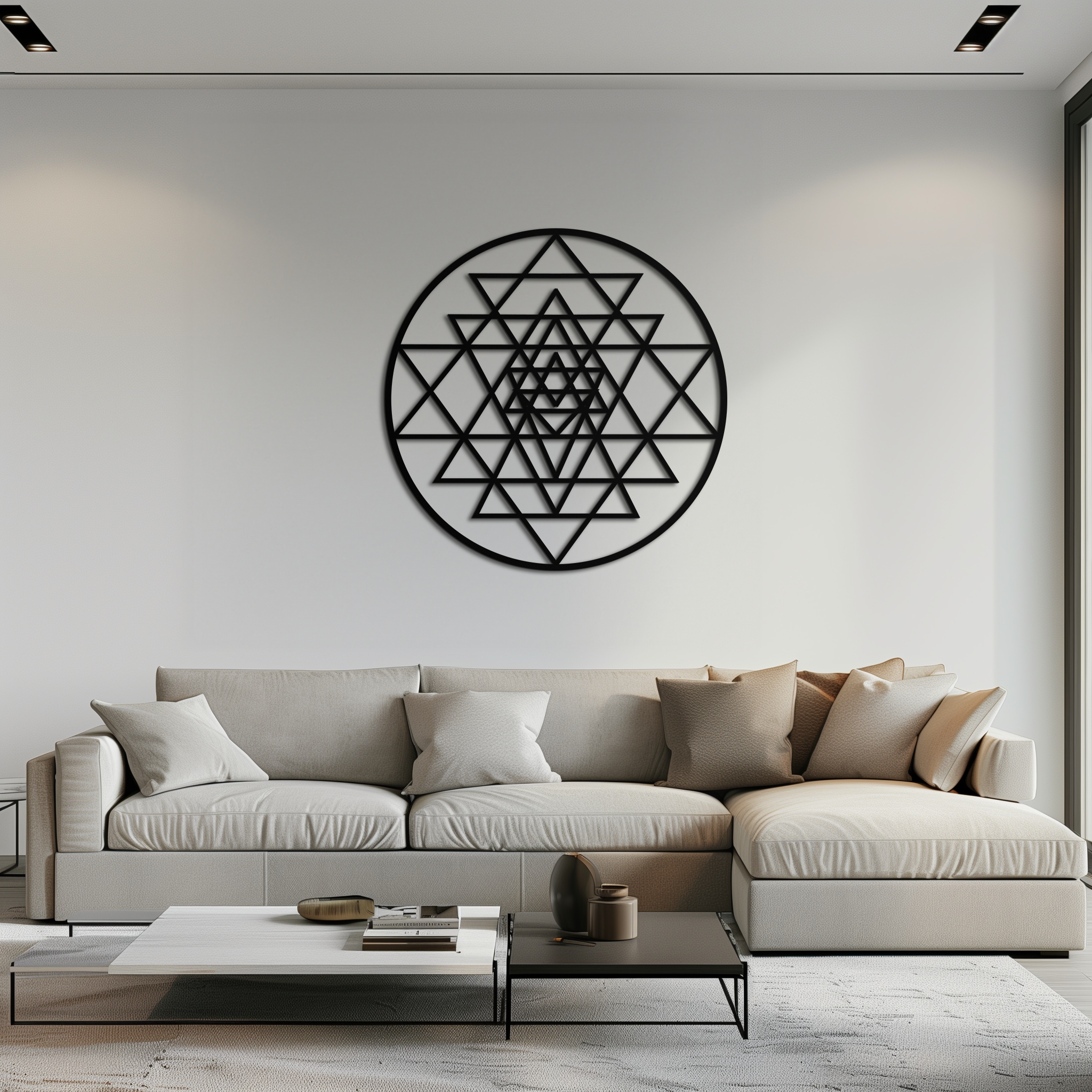 Sacred Geometry Metal Wall Art