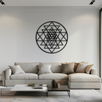 Sacred Geometry Metal Wall Art