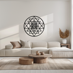 Sacred Geometry Metal Wall Art